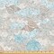 Ambesonne Nautical Fabric by The Yard, Pastel Toned Sea Shell Starfish Mollusk Seahorse Coral Reef Motif Design, Decorative Fabric for Upholstery and Home Accents, 1 Yard, Tan Turquoise